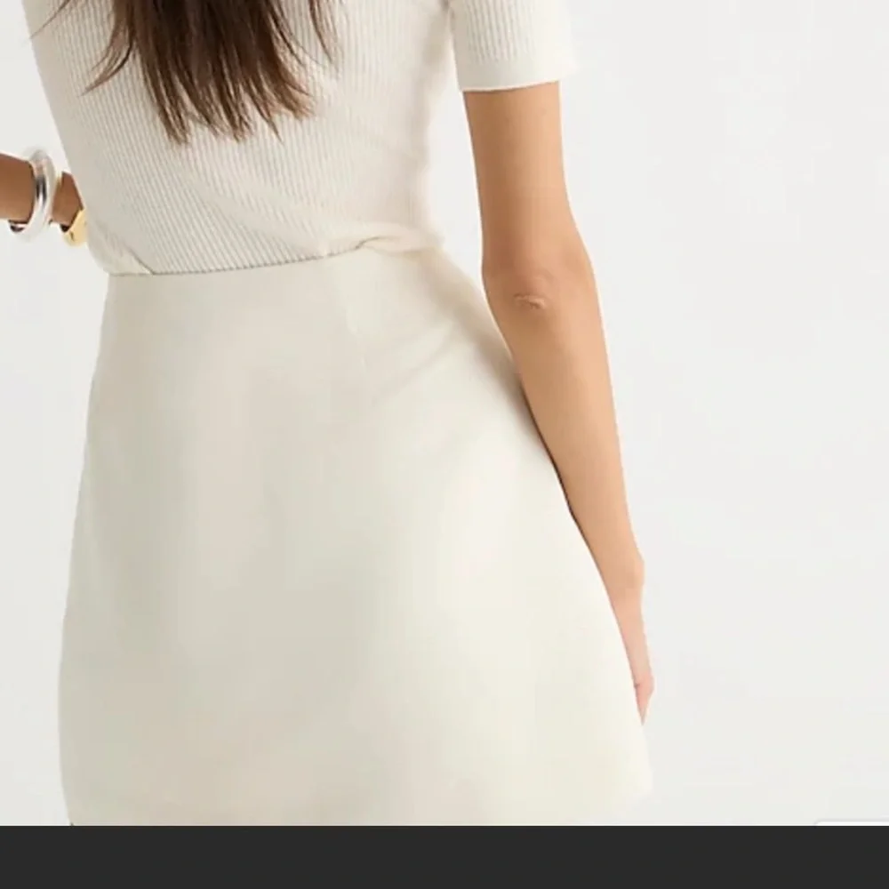 Brand NEW J.Crew Women Mini Skirt, Cream, 12
